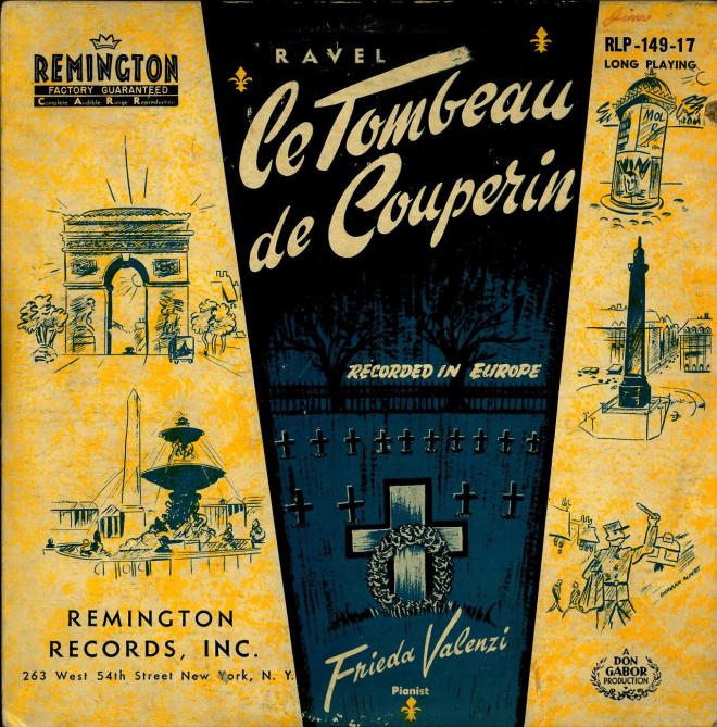 Ravel-Le-Tombeau-de-Couperin-Frieda-Valenzi-piano-Remington-Records-Inc.-RLP-149-17-1951-Cover-Art-by-Sherman-Alpert