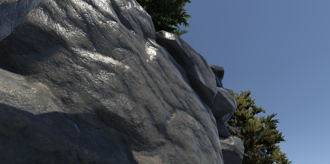 Cliff Detail (NOT scene from game, just set-up for showing models)